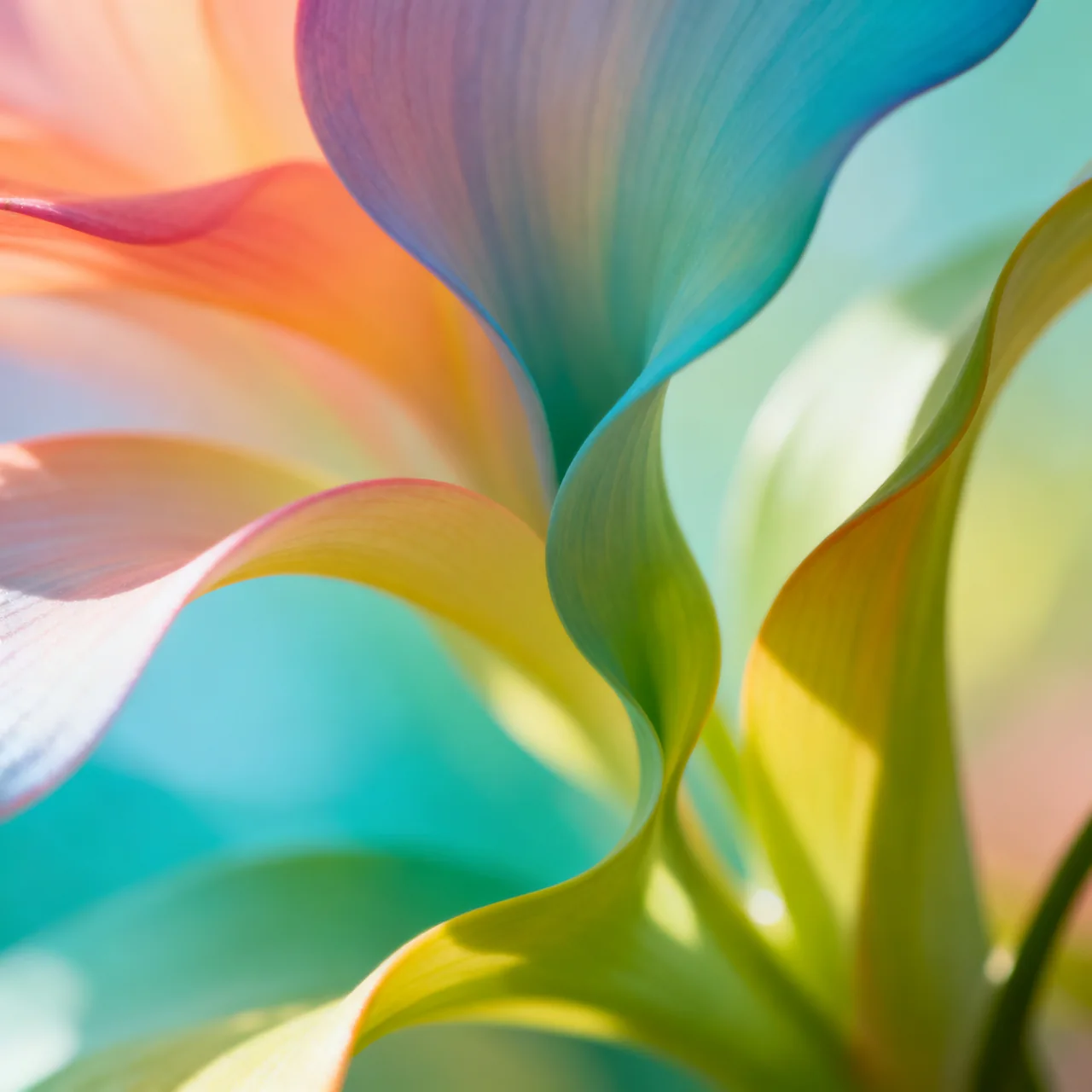 Close-up of a flower in soft morning light